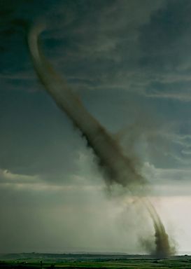 spiralling tornado